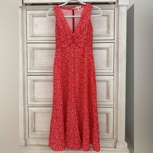 Rebecca Taylor Red and White Maxi Dress